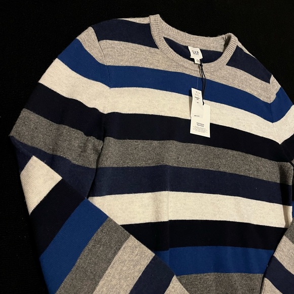 NWT GAP Striped Long Sleeve Tee(Very Soft Material!) Mens Medium(Big & Tall) - Picture 2 of 4
